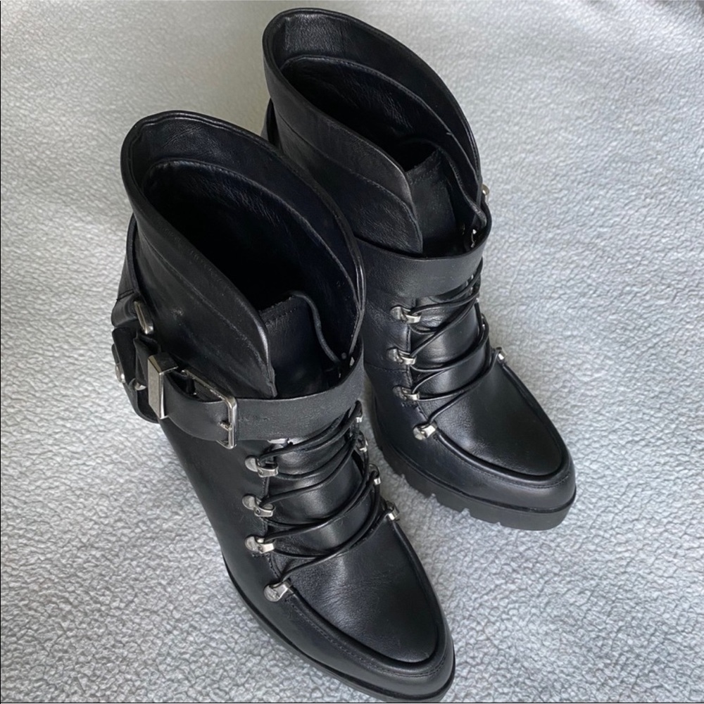 Zara Black Leather Boots